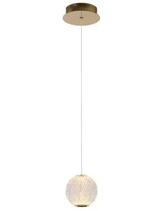suspension lucide cintra 4.7w (2700k) 14cm,transparent