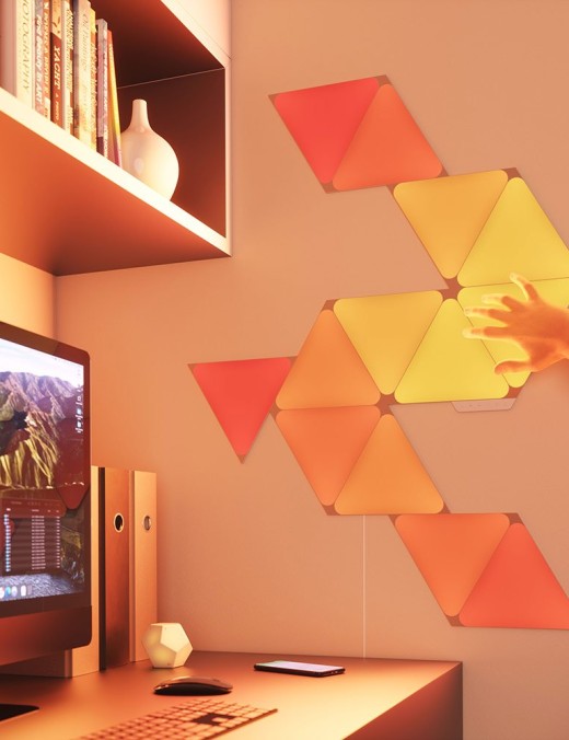 kit de 4 triangles lumineux design à assembler shapes