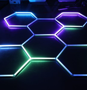 Plafonnier led nid d abeille RGB