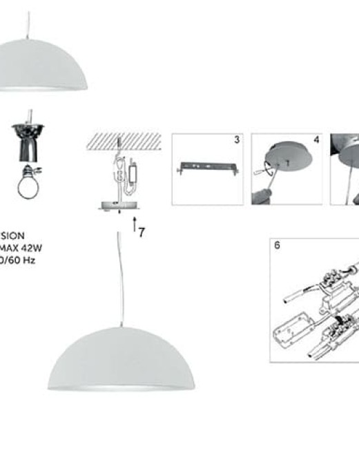 Suspension VENICE en métal noir intérieur feuille d’or