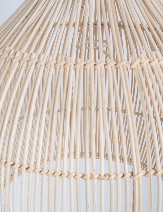 Abat-jour pour suspension Vixa,rotin naturel