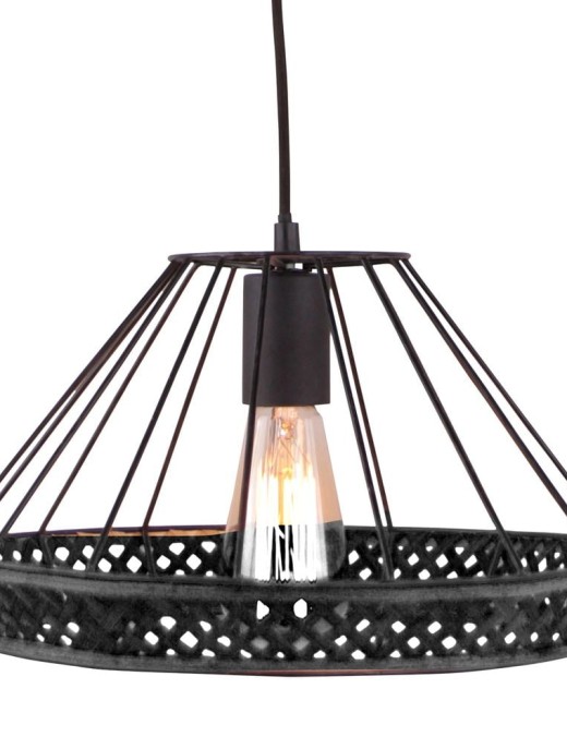 Suspension Brilliant Tory 1xE27 33cm,noir