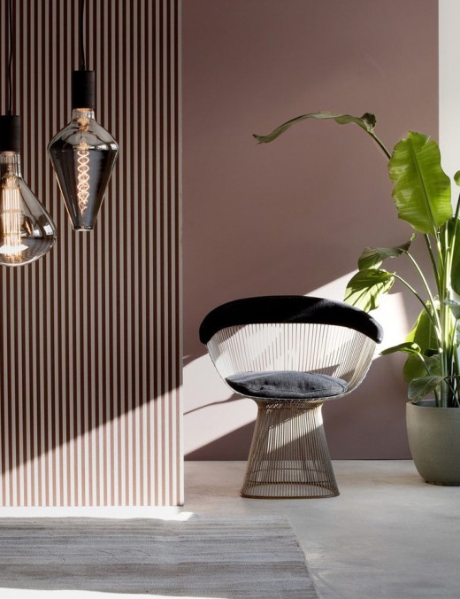 ampoule déco filament led xxl sydney en verre fumé noir
