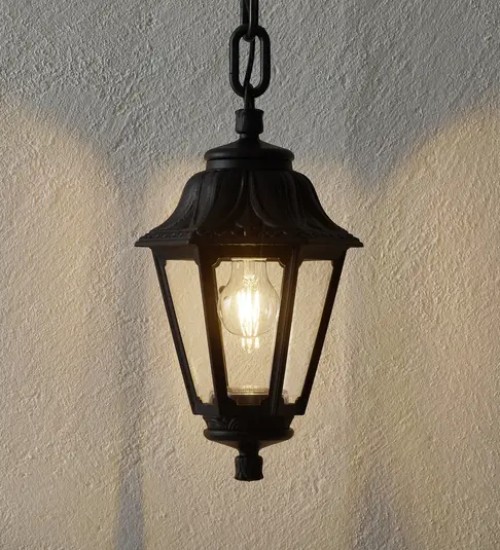 Teardrop Pendant Light Black