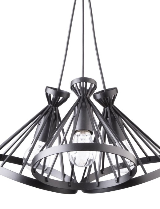 Suspension Sigma Nowum 3xE27 40cm,noir