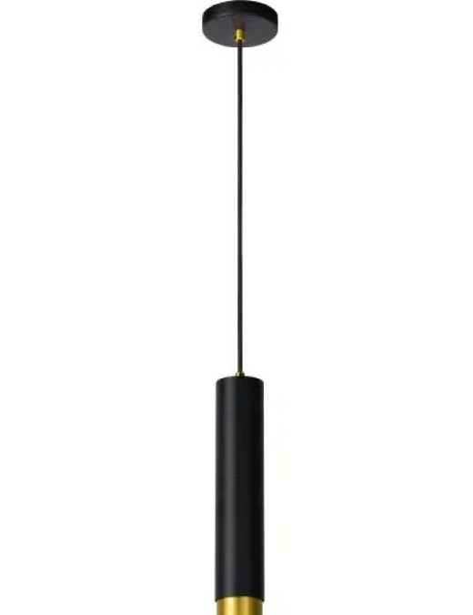 Suspension Lucide Floris 1xGU10 5.9cm,noir/or