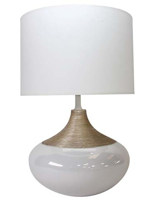 lampe de salon natalia blanc céramique