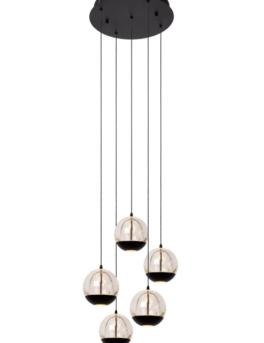 Suspension barre Lucide dim Sentubal 5x5w (2700k)