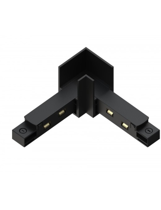 raccord l pour rail magnétic encastré,noir